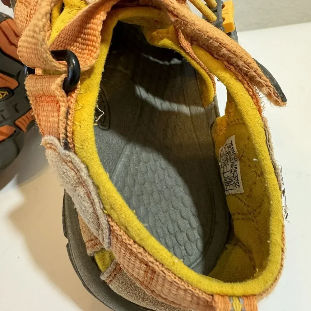 Keens kids 1 Newport orange sandals waterproof‎ hiking Outdoor Play